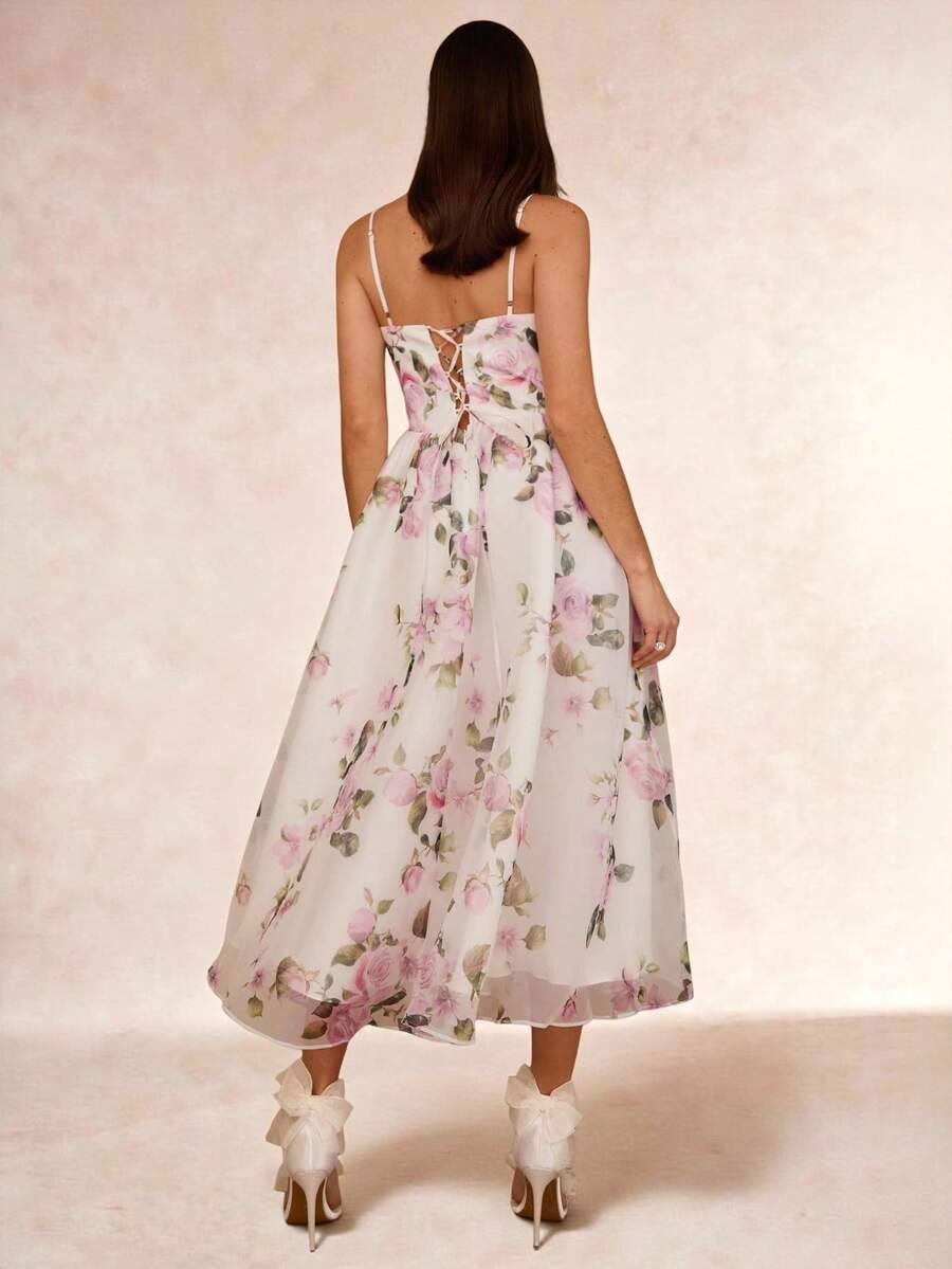 Vestido Midi Floral Aurora